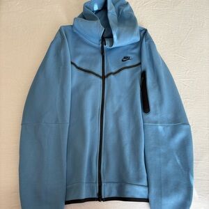 Nike Light Blue Full-Zip Hoodie Jacket